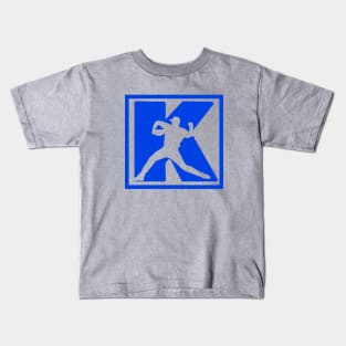 Baseball Pitcher Pitching K Strikeout Baseball Funny Saying Kids T-Shirt